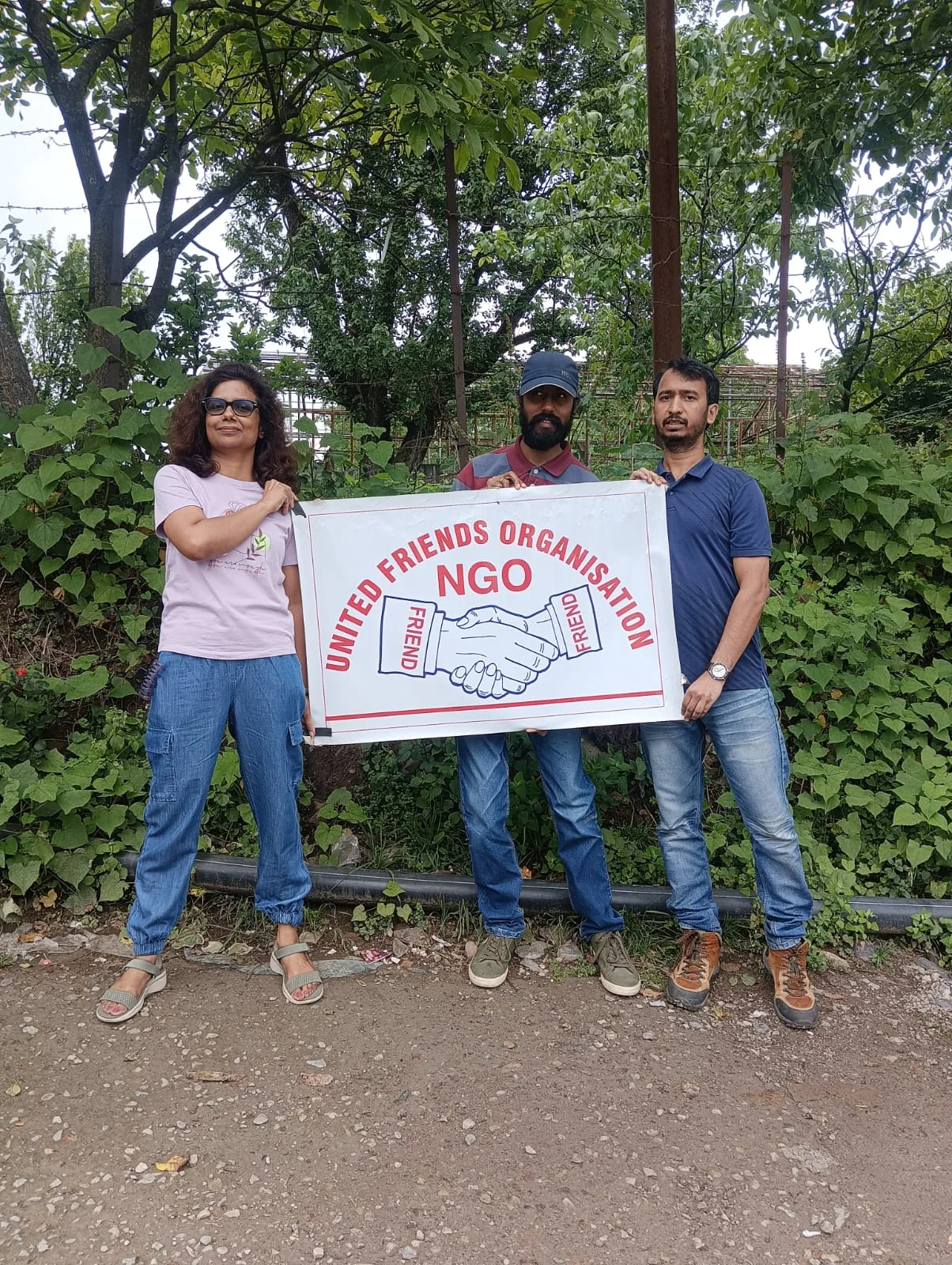 Plantation activity with community members